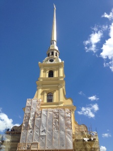The Peter and Paul Cathedral inside the main fortress.