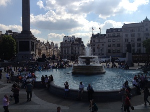 It was relatively busy on a relatively sunny London day. 